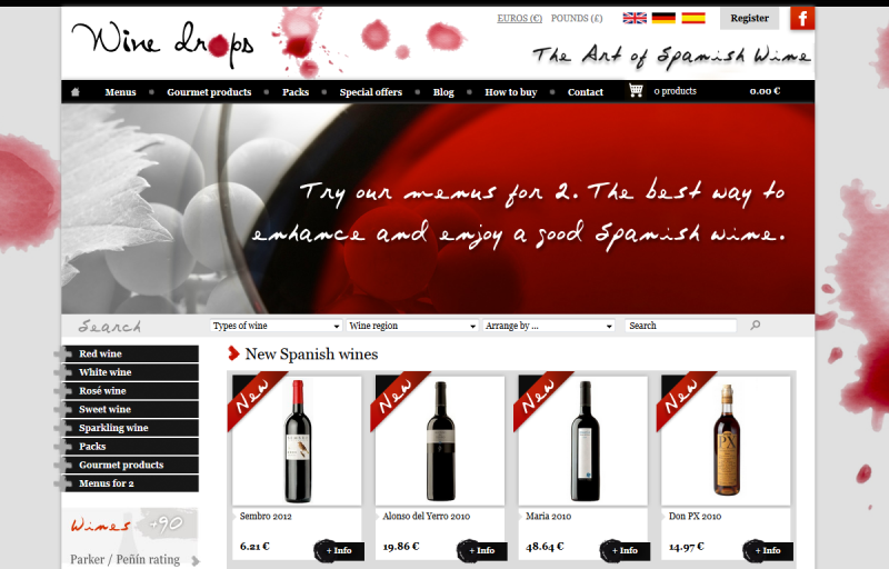 Aplicaciones Web - Tiendas Online - Posicionamiento Web - Tiendas Online - Posicionamiento Web -  Spanish Wine Online