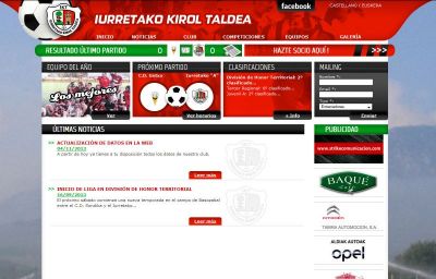 Páginas WEB - Iurretako Kirol Taldea
